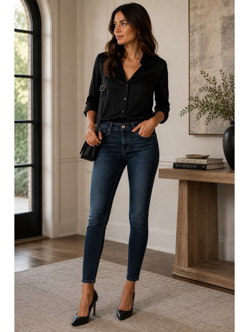 NWT WHBM Skinny Ankle High rise Jeans